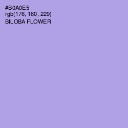 #B0A0E5 - Biloba Flower Color Image