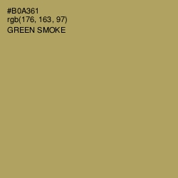 #B0A361 - Green Smoke Color Image