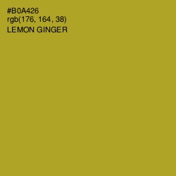 #B0A426 - Lemon Ginger Color Image