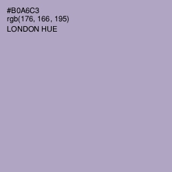 #B0A6C3 - London Hue Color Image