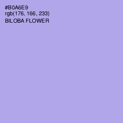 #B0A6E9 - Biloba Flower Color Image