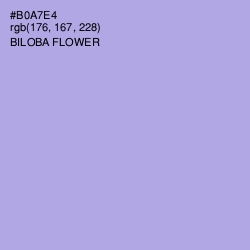 #B0A7E4 - Biloba Flower Color Image