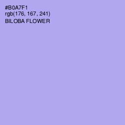 #B0A7F1 - Biloba Flower Color Image