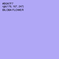 #B0A7F7 - Biloba Flower Color Image