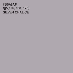 #B0A8AF - Silver Chalice Color Image