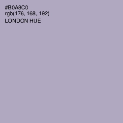 #B0A8C0 - London Hue Color Image