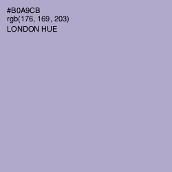 #B0A9CB - London Hue Color Image