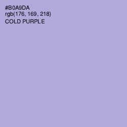 #B0A9DA - Cold Purple Color Image