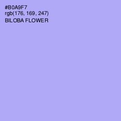 #B0A9F7 - Biloba Flower Color Image