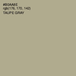 #B0AA8E - Taupe Gray Color Image