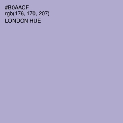 #B0AACF - London Hue Color Image