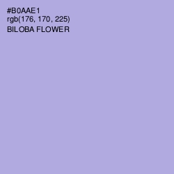 #B0AAE1 - Biloba Flower Color Image