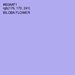 #B0AAF1 - Biloba Flower Color Image