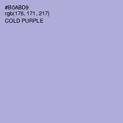 #B0ABD9 - Cold Purple Color Image