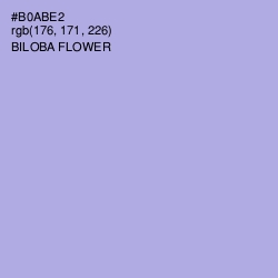 #B0ABE2 - Biloba Flower Color Image