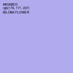 #B0ABED - Biloba Flower Color Image