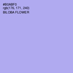 #B0ABF0 - Biloba Flower Color Image