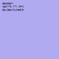 #B0ABF1 - Biloba Flower Color Image