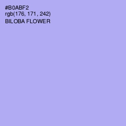 #B0ABF2 - Biloba Flower Color Image