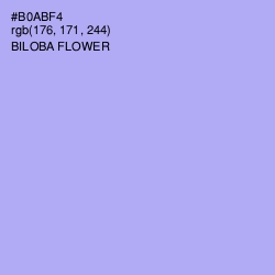 #B0ABF4 - Biloba Flower Color Image