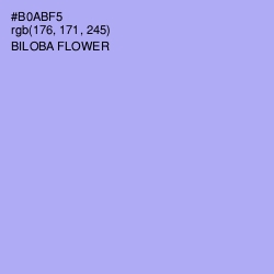 #B0ABF5 - Biloba Flower Color Image