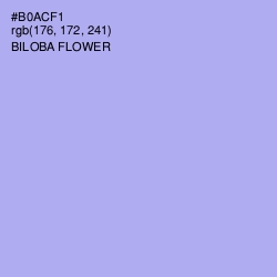 #B0ACF1 - Biloba Flower Color Image