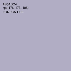 #B0ADC4 - London Hue Color Image