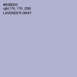 #B0B0D0 - Lavender Gray Color Image