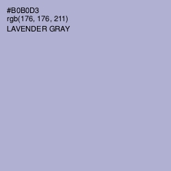 #B0B0D3 - Lavender Gray Color Image