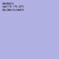 #B0B0E3 - Biloba Flower Color Image