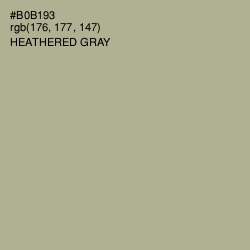#B0B193 - Heathered Gray Color Image