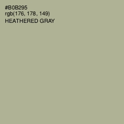 #B0B295 - Heathered Gray Color Image