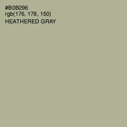 #B0B296 - Heathered Gray Color Image