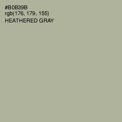 #B0B39B - Heathered Gray Color Image
