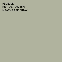 #B0B39D - Heathered Gray Color Image