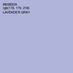 #B0B3DA - Lavender Gray Color Image