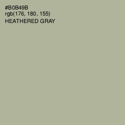#B0B49B - Heathered Gray Color Image