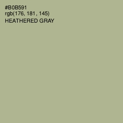 #B0B591 - Heathered Gray Color Image