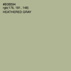 #B0B594 - Heathered Gray Color Image