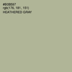 #B0B597 - Heathered Gray Color Image