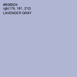 #B0B5D4 - Lavender Gray Color Image