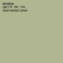 #B0B690 - Heathered Gray Color Image