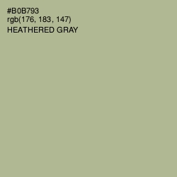 #B0B793 - Heathered Gray Color Image