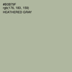 #B0B79F - Heathered Gray Color Image