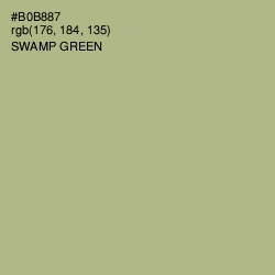 #B0B887 - Swamp Green Color Image