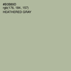 #B0B89D - Heathered Gray Color Image