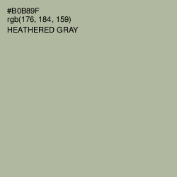 #B0B89F - Heathered Gray Color Image