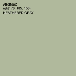 #B0B99C - Heathered Gray Color Image