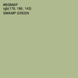 #B0BA8F - Swamp Green Color Image
