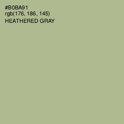 #B0BA91 - Heathered Gray Color Image